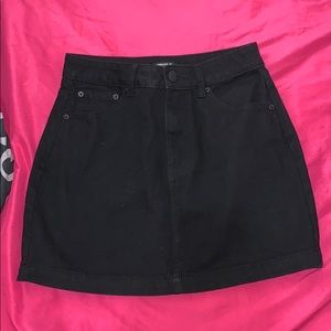 Forever21 Black denim skirt